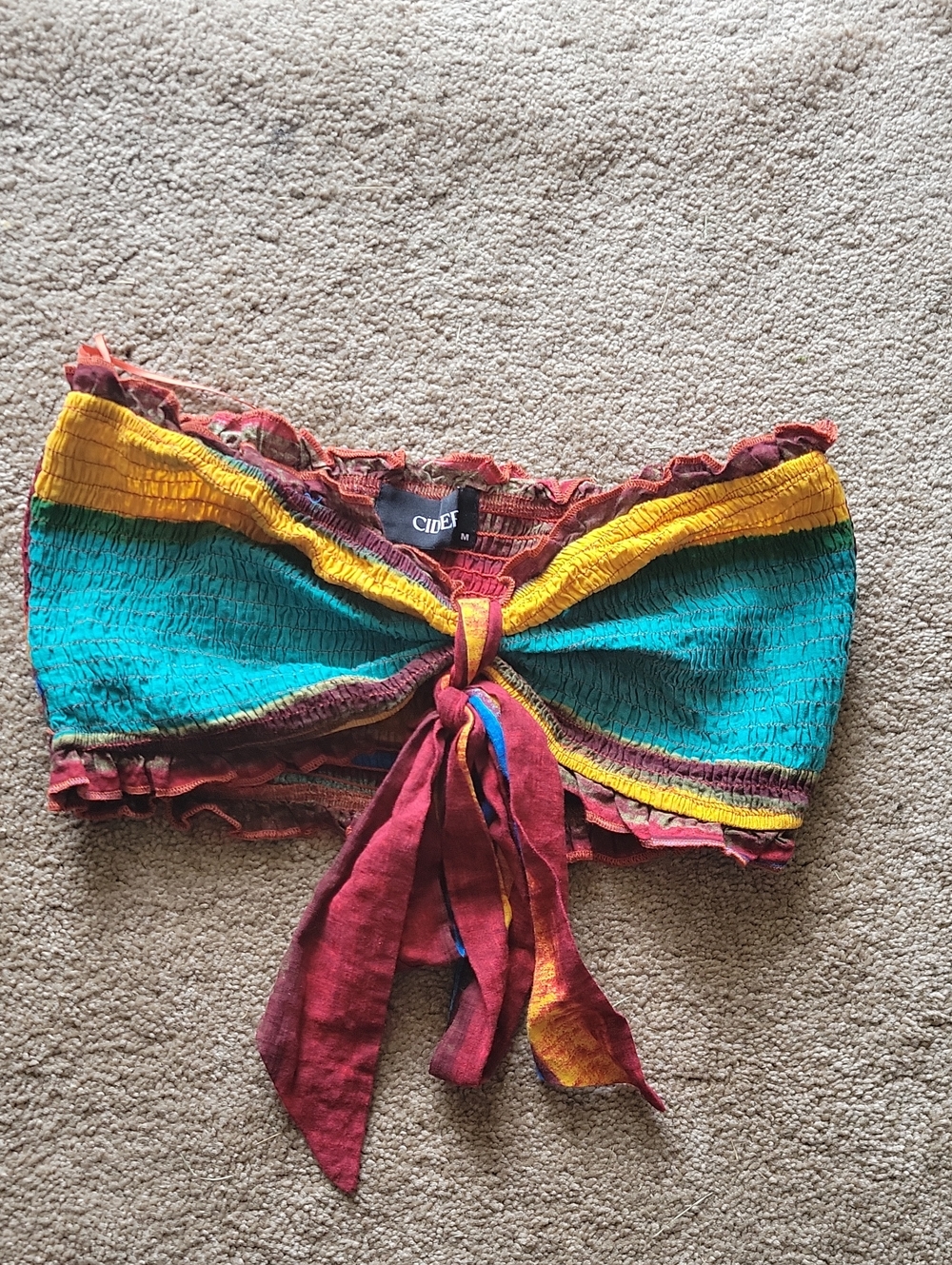 Cider Multicolor Tube Top